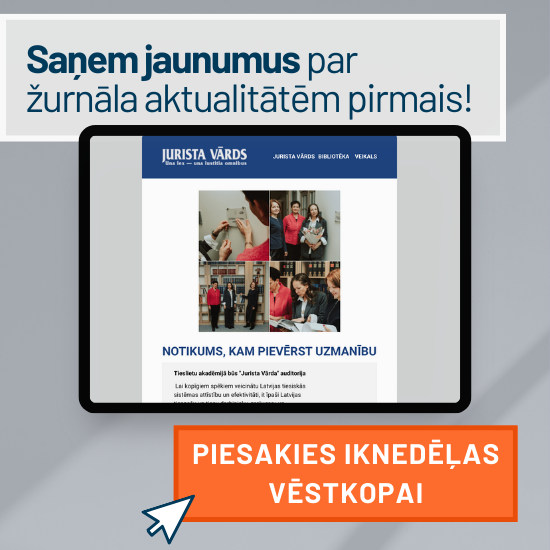 Saņem jaunumus par žurnāla aktualitātēm pirmais! Piesakies iknedēļas vēstkopai!